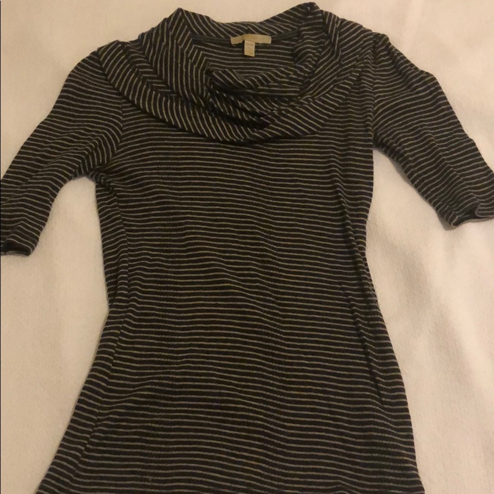 Anthropologie Bordeaux Striped Top XS